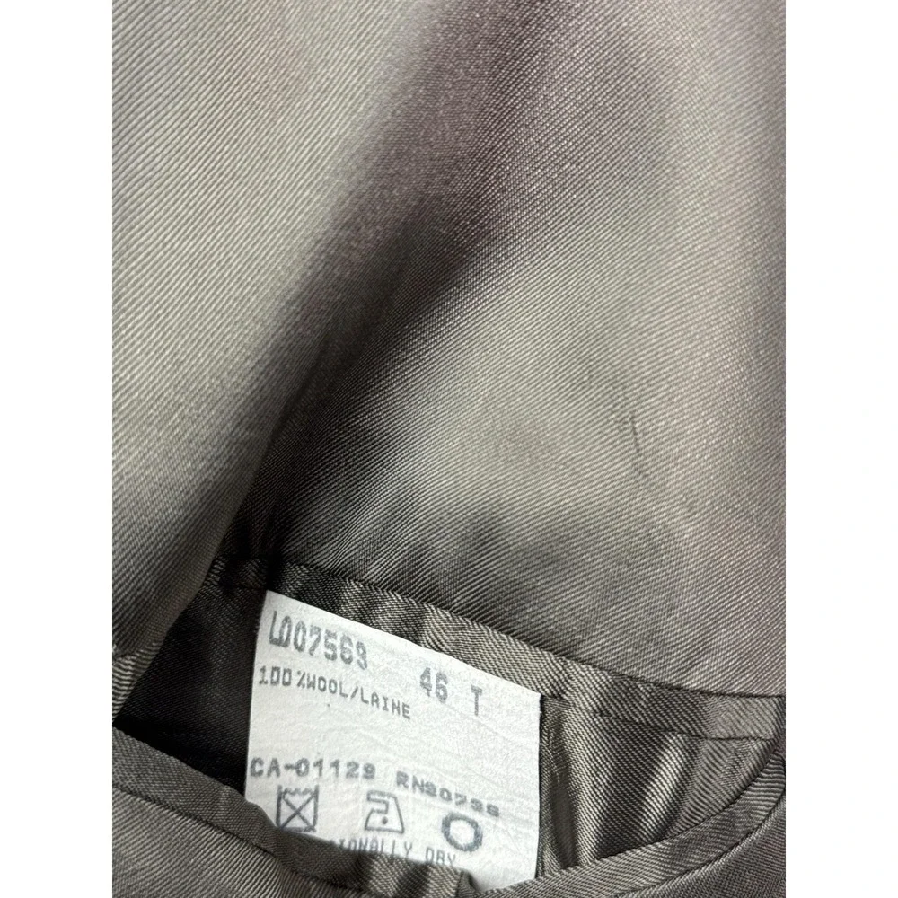 Ralph Lauren Suit Jacket Mens 46‎ Long Gray Wool Two Button Dillard's Classic